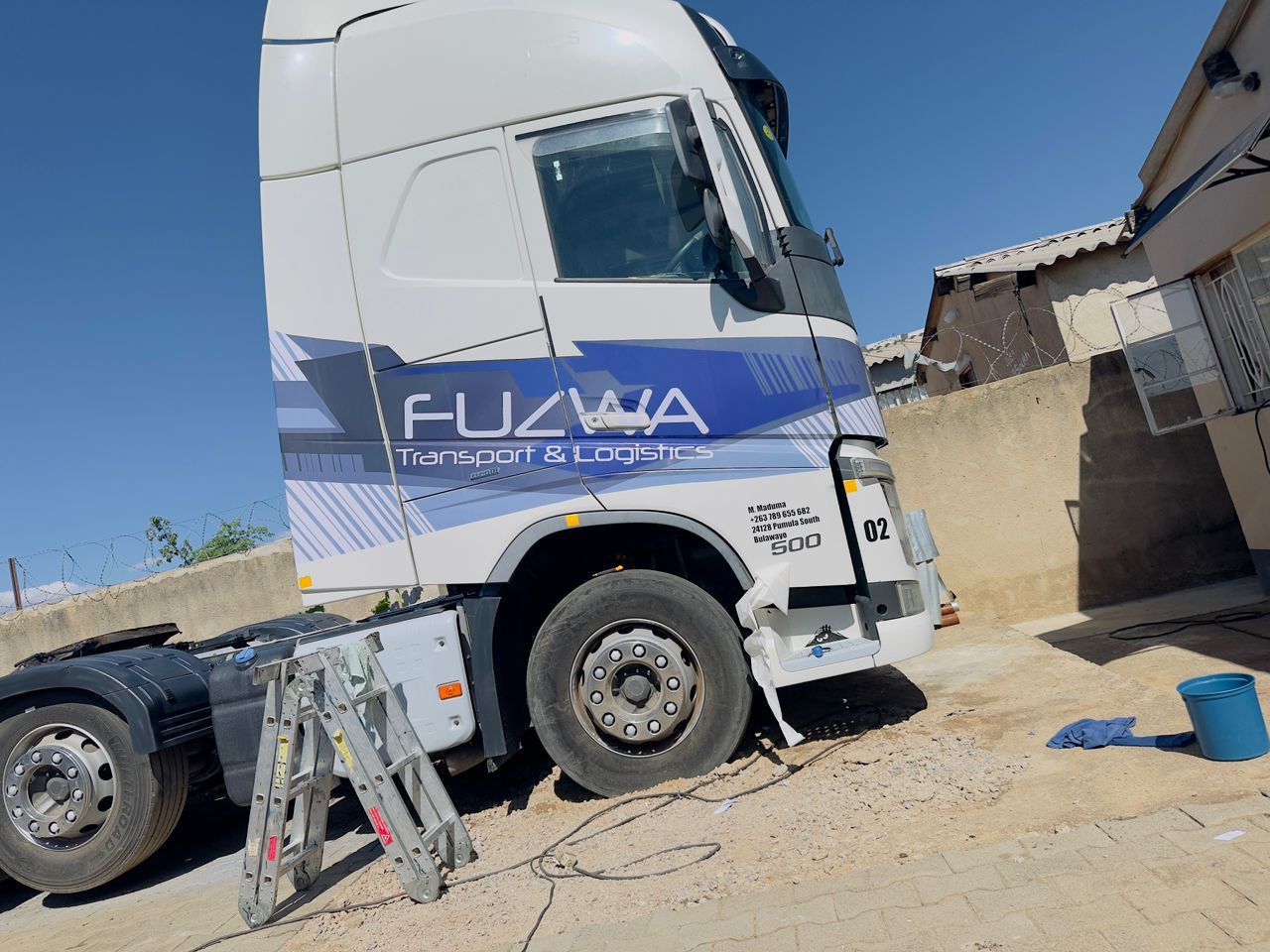 Fuzwayo Truck Side Branding